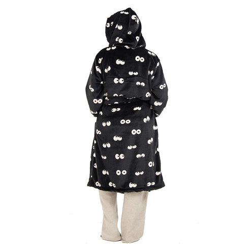 Snuggs Blanket Robe Black Eyes